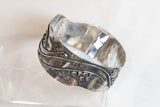 Silver cuffs with 18ct gold detail