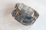 Silver cuffs with 18ct gold detail