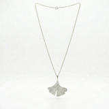 Silver Ginkgo Leaf Necklace