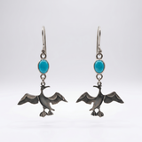 European shag earrings