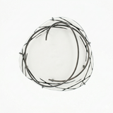 Enamel Scribble Marked Brooch
