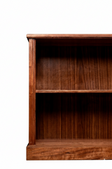 Satin walnut bookcase
