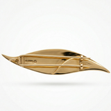 Gold and Carved Opal Brooch - No. 9