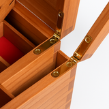 Cherry wood jewellery box