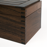 Walnut jewellery box