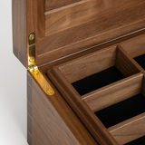 Walnut jewellery box