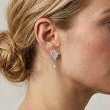 Silver flow moonstone drops