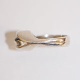 Silver Contour Ring with Pink Tourmaline