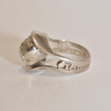 Silver Contour Ring with Citrine
