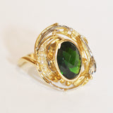 Green Chrome Diopside Ring - No. 27