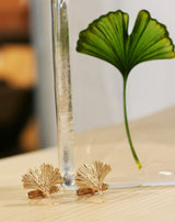 9ct Gold Ginkgo Leaf Cufflinks