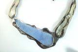 Blue Lace Agate Necklace - No. 25