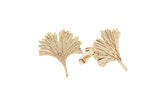 9ct Gold Ginkgo Leaf Cufflinks
