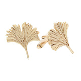 9ct Gold Ginkgo Leaf Cufflinks