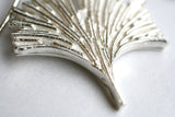 Small Silver Ginkgo Leaf Earrings- Studs or Drop