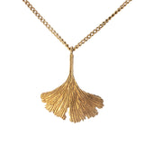 9ct Gold Ginkgo Leaf Necklace