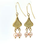 Pearl Scroll Earrings - No. 23
