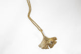 9ct Gold Ginkgo Leaf Necklace