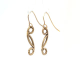 9ct Gold Scroll Earrings - No. 44
