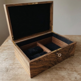 English Walnut Jewellery Box