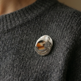 Riding Across the Plain at Night Brooch - No. 32