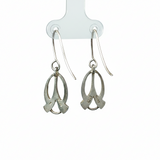 Silver Seed Leaves Earrings