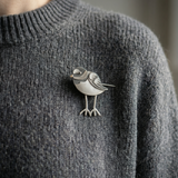 Ringed Plover Brooch