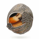 Riding Across the Plain at Night Brooch - No. 32