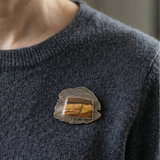 Boy Hiding Behind a Tree Brooch - No. 20