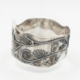 Silver cuffs with 18ct gold detail
