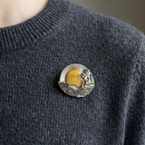 Boat on Stormy Sea Brooch - No. 43