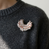 Painted Enamel Brooch