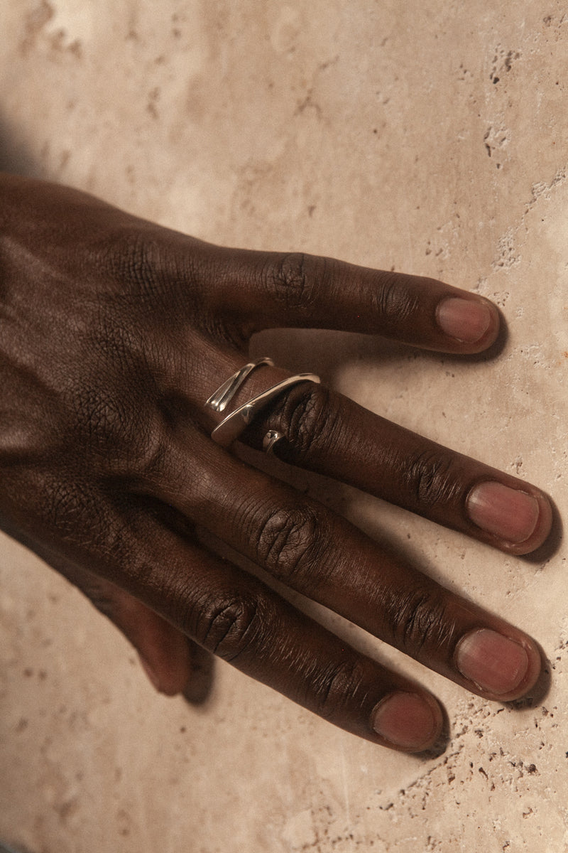 Large Sterling Silver Ring - No. 4