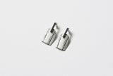 Line & Dot Marked Enamel Bar Stud Earrings - No. 59