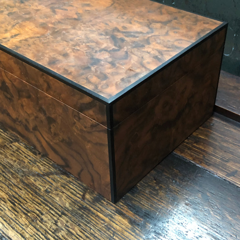 Burr Walnut & Ebony Watch Box