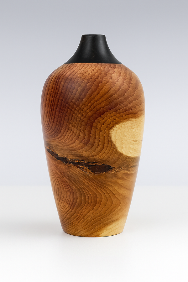 Yew & African Blackwood Vase