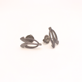 Silver Seed Leaves Earrings