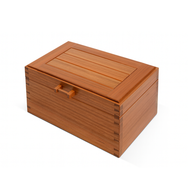 Cherry wood jewellery box