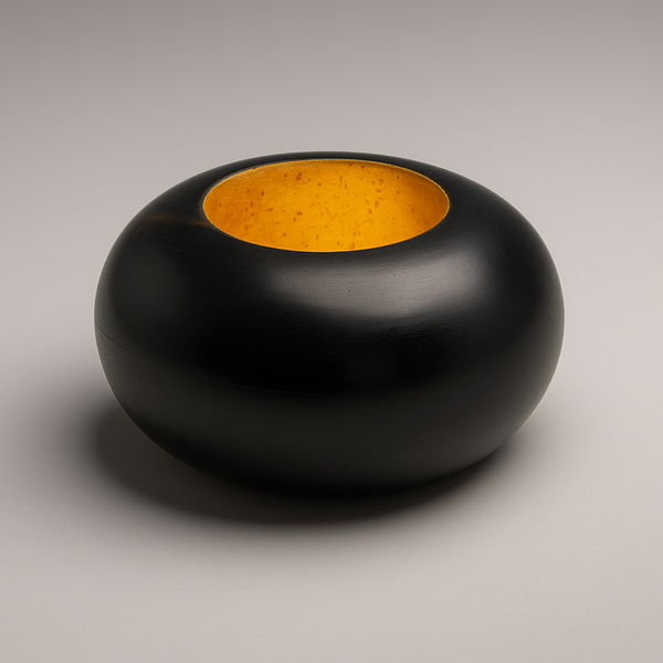 Small golden hollow bowl