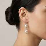 Baroque pearl earrings