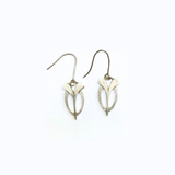 Silver Seed Leaves Earrings