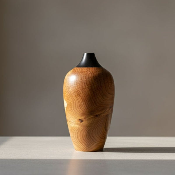 Yew & African Blackwood Vase