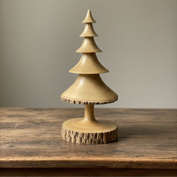 Hand-turned tree sculpture