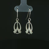 Silver Seed Leaves Earrings