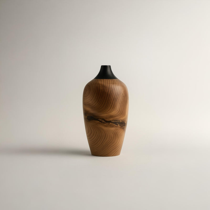 Yew & African Blackwood Vase