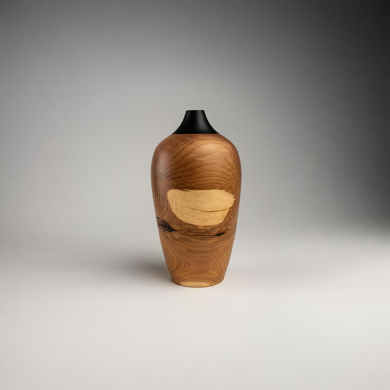 Yew & African Blackwood Vase