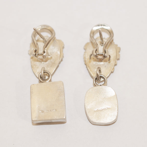 Cobalt Calcite Earrings - No. 1
