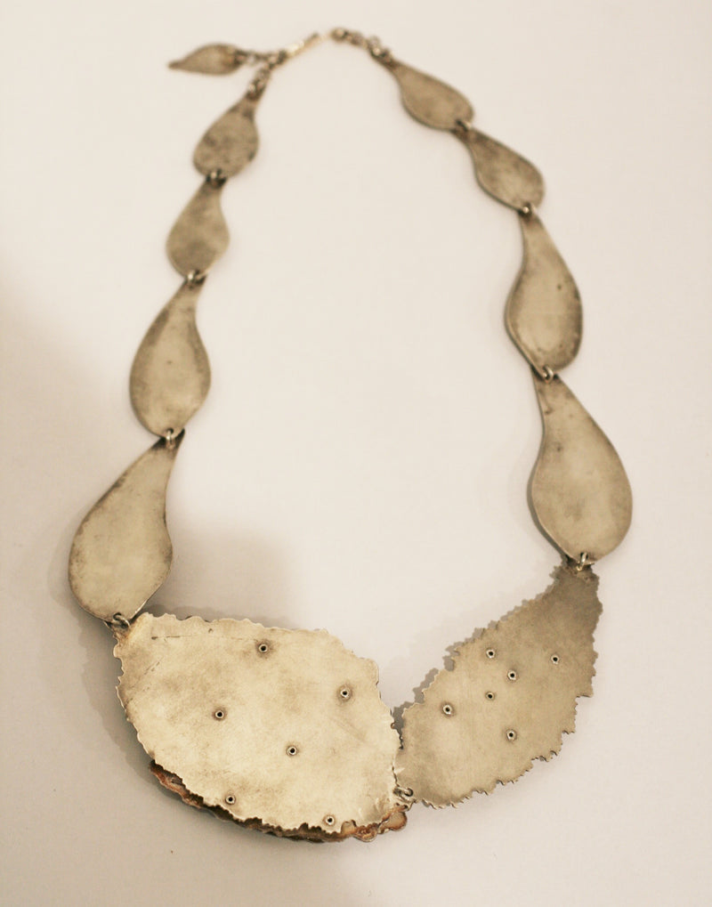 Chalcedony and Diamond Necklace - No. 24