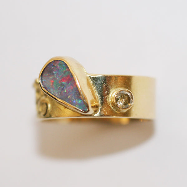 Gold and Opal Ring - No. 15a