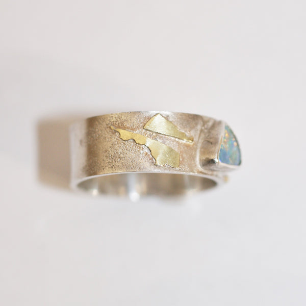 Silver and Opal Ring - No. 26
